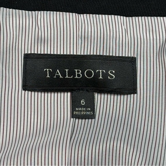 Talbots Women's Black Military-Inspired Blazer - Picture 15 of 16